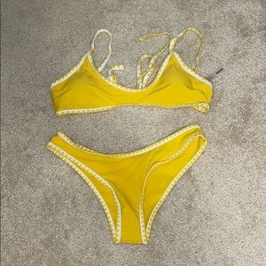 Yellow bikini